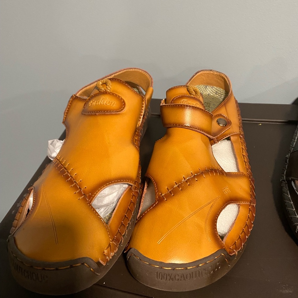 Sandals rock ports black and brown size 14 brand new